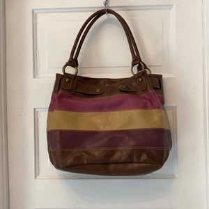 Axcess striped hand purse
